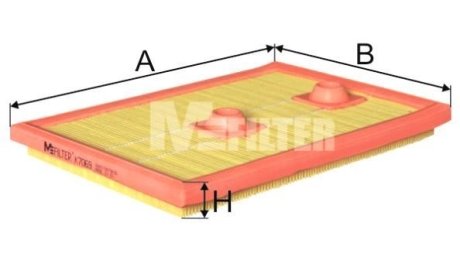 Фільтр повітряний VW/Skoda 1.2/1.4 TSI 12- M-FILTER K 7069 (фото 1)