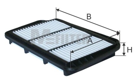 Фільтр повітряний Lacetti/Nubira 03- M-FILTER K 742 (фото 1)