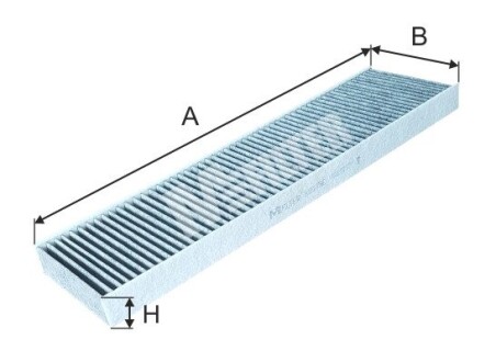 Фільтр салона вугільний M-FILTER K9179C (фото 1)