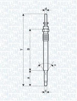 Свічка розжарення MAGNETI MARELLI 062900009304