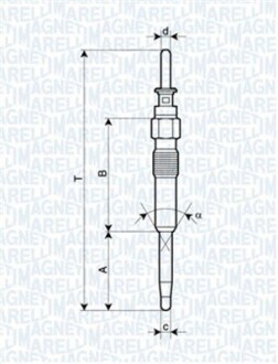 Свічка розжарення MAGNETI MARELLI 062900039304 (фото 1)