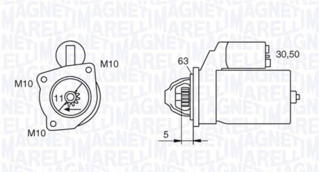 Стартер MAGNETI MARELLI 063280036010