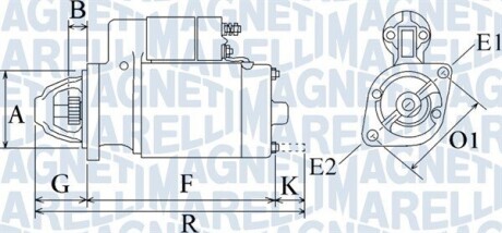 Стартер MAGNETI MARELLI 063720923010