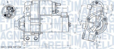 Стартер MAGNETI MARELLI 063721290010