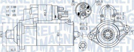 Стартер MAGNETI MARELLI 063721512010