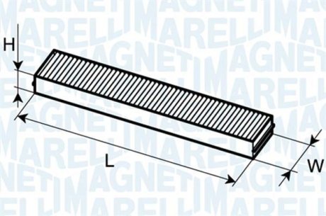 Фильтр, воздух во внутренном пространстве MAGNETI MARELLI 350203061130