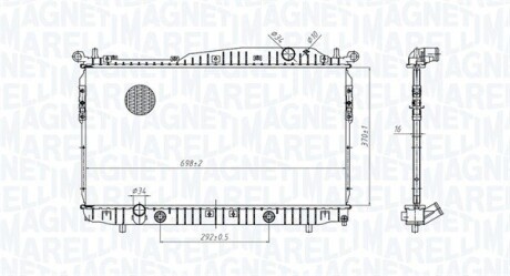 Радіатор MAGNETI MARELLI 350213179600