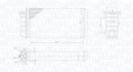 Радіатор печі MAGNETI MARELLI 350218441000