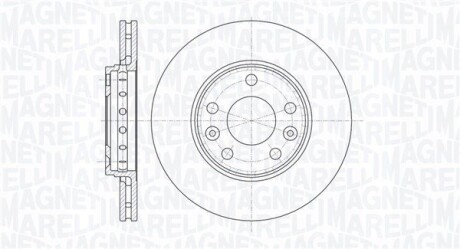 Тормозной диск MAGNETI MARELLI 361302040110