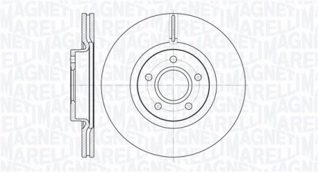 Тормозной диск MAGNETI MARELLI 361302040134