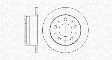 Тормозной диск MAGNETI MARELLI 361302040135