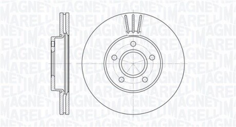 Тормозной диск MAGNETI MARELLI 361302040136