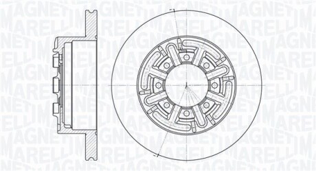 Тормозной диск MAGNETI MARELLI 361302040159