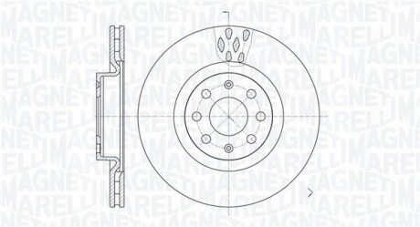 Тормозной диск MAGNETI MARELLI 361302040256