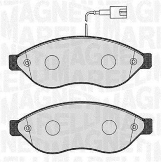 Колодки гальмівні дискові, комплект MAGNETI MARELLI 363916060189