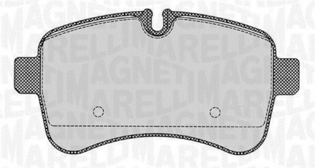 Колодки гальмівні дискові, комплект MAGNETI MARELLI 363916060284