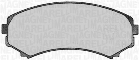 Колодки гальмівні дискові, комплект MAGNETI MARELLI 363916060342