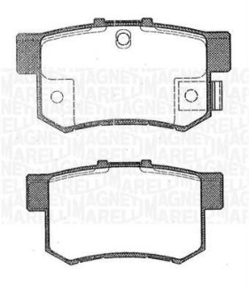 Колодки гальмівні дискові, комплект MAGNETI MARELLI 363916060462