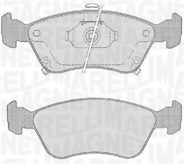 Колодки гальмівні дискові, комплект MAGNETI MARELLI 363916060532