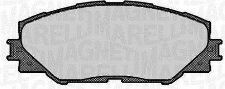 Колодки гальмівні дискові, комплект MAGNETI MARELLI 363916060663