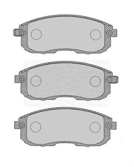 Колодки гальмівні дискові, комплект MAGNETI MARELLI 363916060695