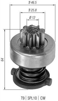 Бендиксы MAGNETI MARELLI 940113020122