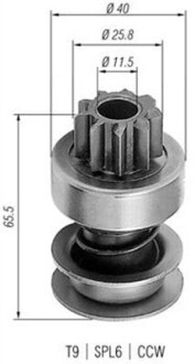 Ведущая шестерня, стартер MAGNETI MARELLI 940113020236