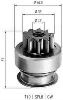 Ведущая шестерня, стартер MAGNETI MARELLI 940113020258