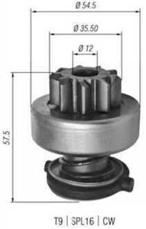 Ведущая шестерня, стартер MAGNETI MARELLI 940113020346 (фото 1)