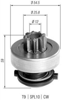 Ведущая шестерня, стартер MAGNETI MARELLI 940113020372