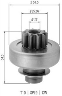 Ведущая шестерня, стартер MAGNETI MARELLI 940113020379