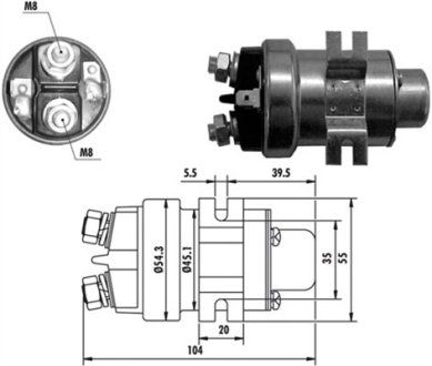 Реле втягуюче стартера MAGNETI MARELLI 940113050018