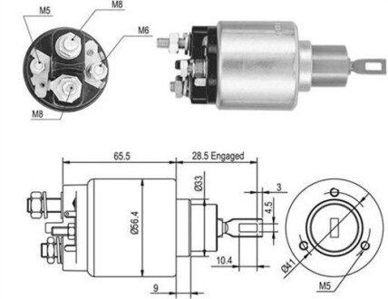 Втягуюче стартера MAGNETI MARELLI 940113050048