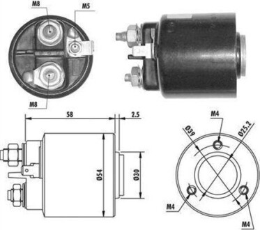 Втягуюче стартера MAGNETI MARELLI 940113050061