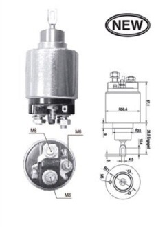 Тяговое реле, стартер MAGNETI MARELLI 940113050564