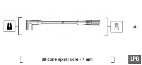 Комплект проводов зажигания MAGNETI MARELLI 941095130583 (фото 1)