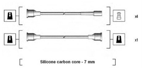 Комплект проводов зажигания MAGNETI MARELLI 941125460694