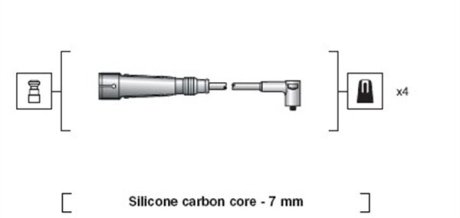 Комплект проводов зажигания MAGNETI MARELLI 941318111123