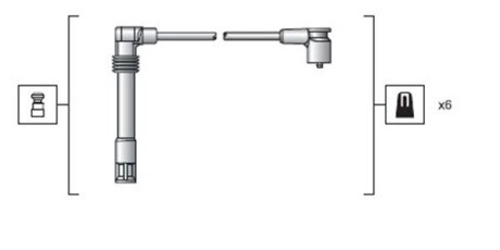 Комплект проводов зажигания MAGNETI MARELLI 941318111162