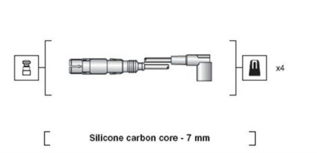 Комплект проводов зажигания MAGNETI MARELLI 941318111163 (фото 1)