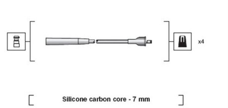 Комплект проводов зажигания MAGNETI MARELLI 941318111227