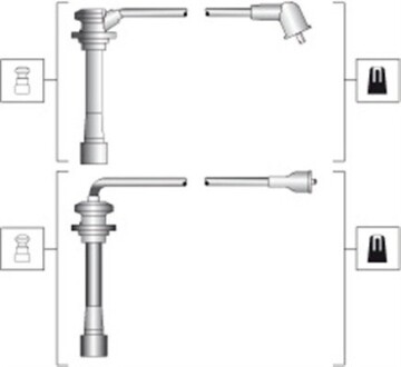 Комплект проводов зажигания MAGNETI MARELLI 941318111278