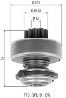 Стартер MAGNETI MARELLI AMB0323 (фото 1)