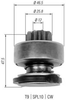 Стартер MAGNETI MARELLI AMB0329 (фото 1)