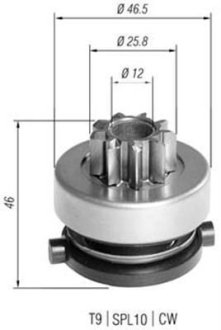 Стартер MAGNETI MARELLI AMB0389