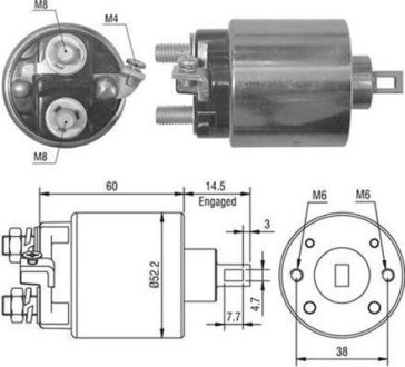 Стартер MAGNETI MARELLI AME0022 (фото 1)