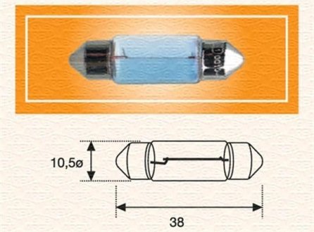 Лампа R2 MAGNETI MARELLI C10W24