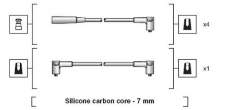 Провод зажигания MAGNETI MARELLI MSK1233