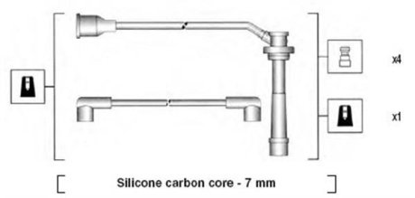 Провод зажигания MAGNETI MARELLI MSK845