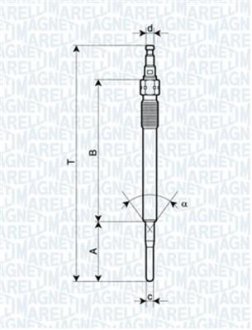 Свеча накала MAGNETI MARELLI UC03F